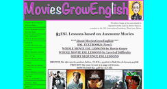 Desktop Screenshot of moviesgrowenglish.com